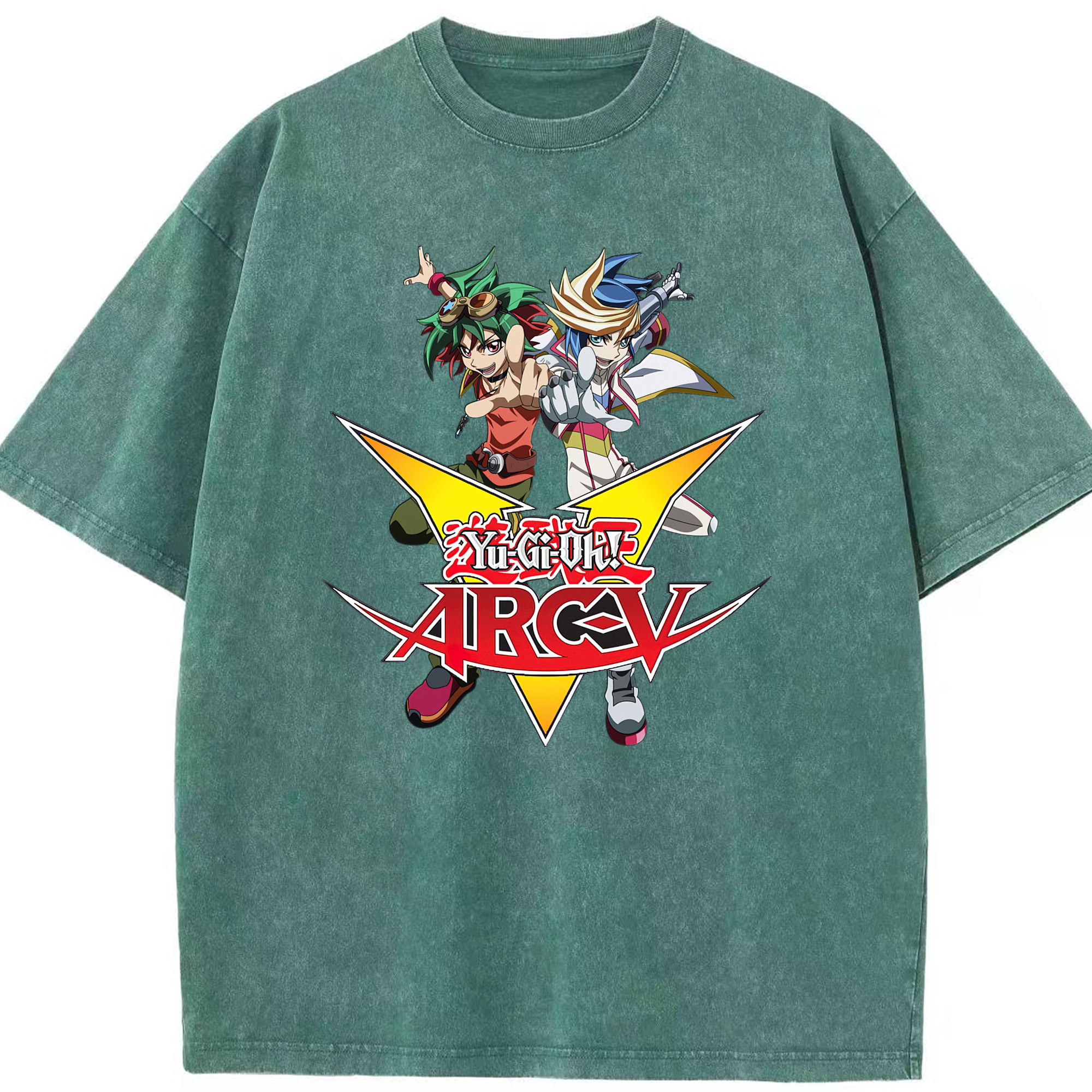（画像用） 遊☆戯☆王 Yu-Gi-Oh! 綿100% ヴィンテージ風 半袖Tシャツ（フロントプリント）